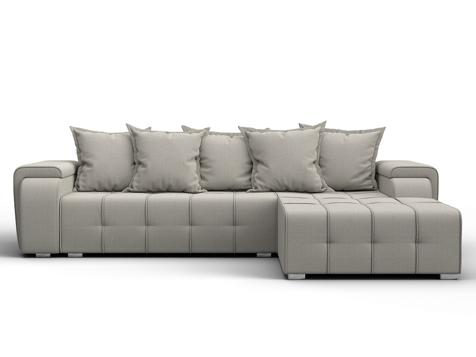 Диван угловой Лига-121 правый угол (амур 02 бежевый)