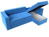 Угловой диван Принстон правый угол (голубой цвет)