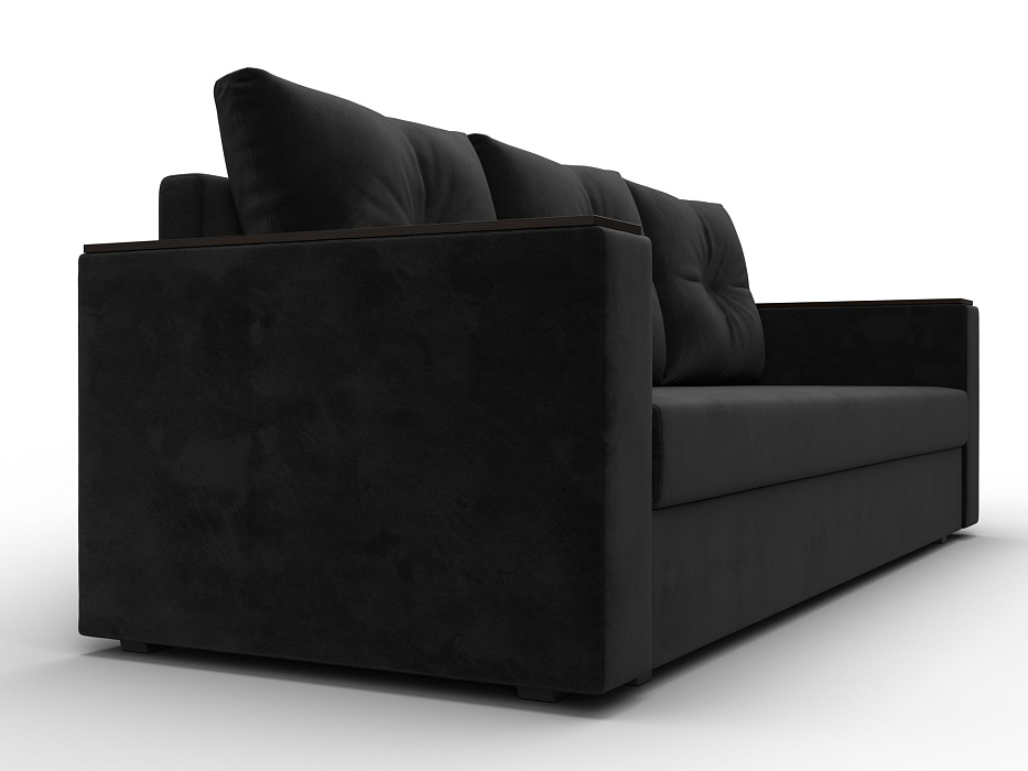 Диван прямой Атланта без стола (seven 35 черный)