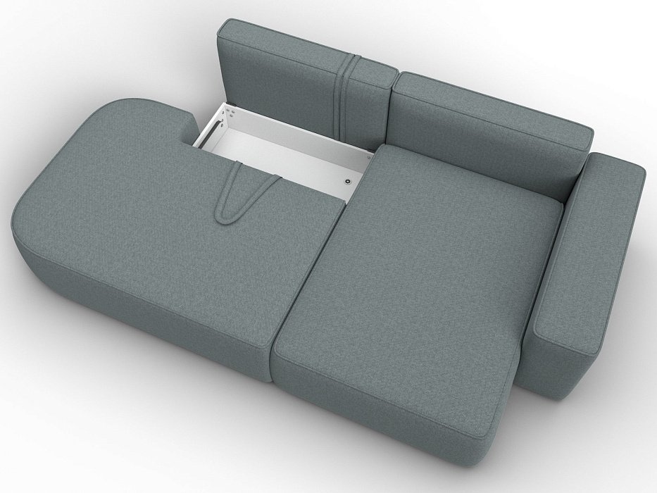 Диван угловой Лига-065 угол правый (амур 07 серый) Диван угловой Лига-065 угол правый (амур 07 серый)