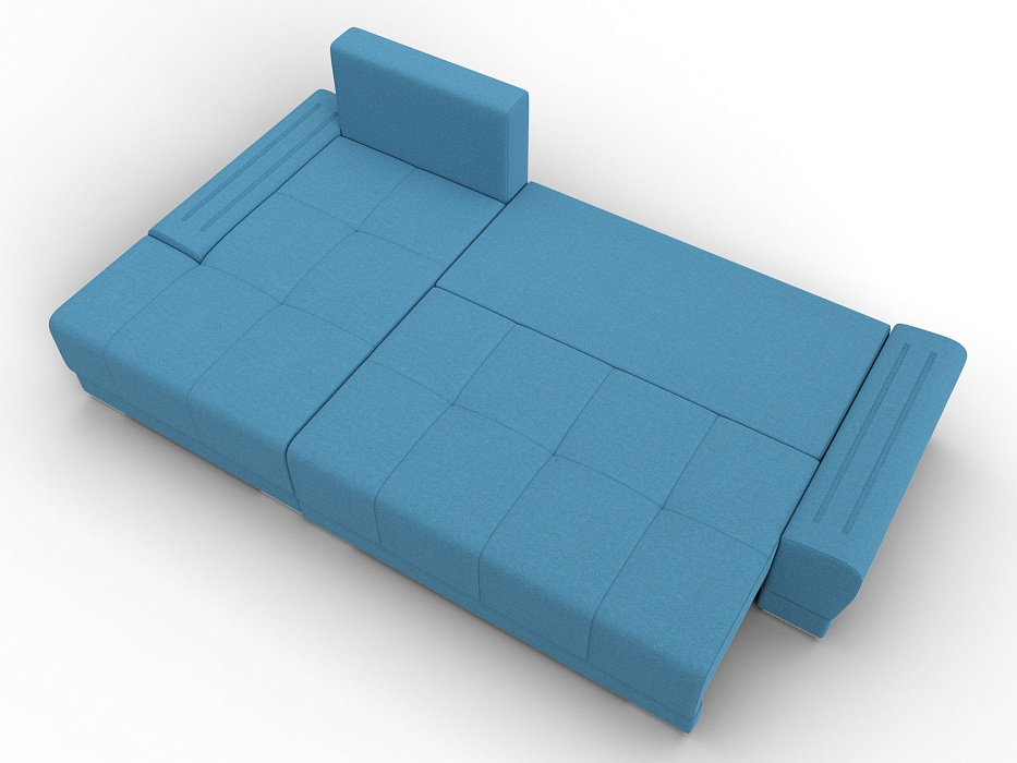 Диван угловой Лига-119 угол левый (амур 10 голубой)