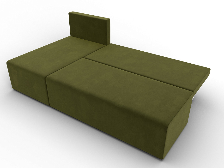 Диван угловой Поло левый угол (зеленый)