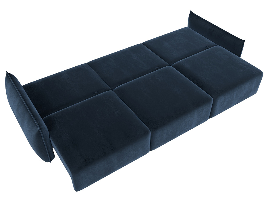 Диван прямой Лига-051 НПБ Лонг (tower 13 синий)