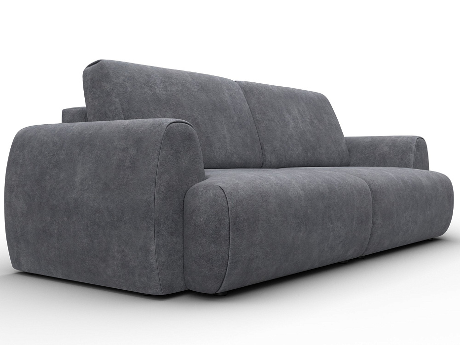 Диван прямой Лига-115 НПБ (brut 16 темно-серый)