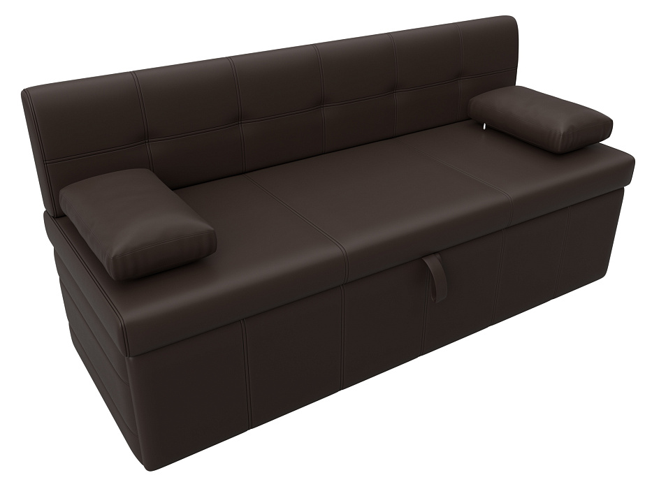 Диван кухонный прямой Лео (коричневый)