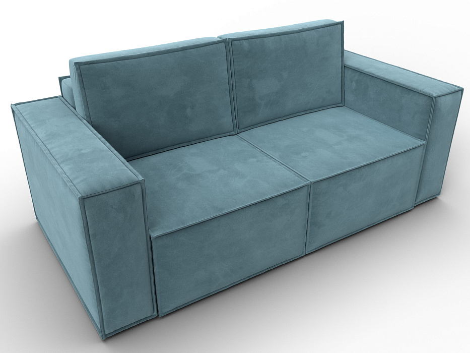 Диван прямой Куба мини (бирюзовый)