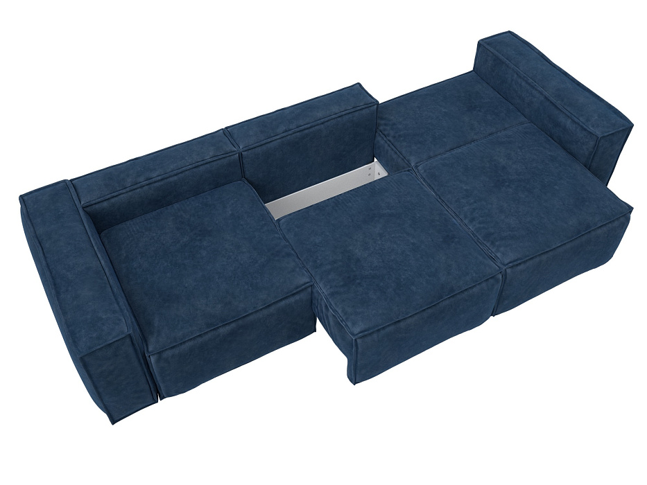 Диван прямой Лига-081 НПБ Лонг (brut 11 синий)