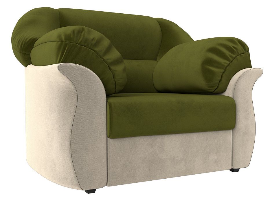 Кресло Карнелла (зеленый\бежевый)