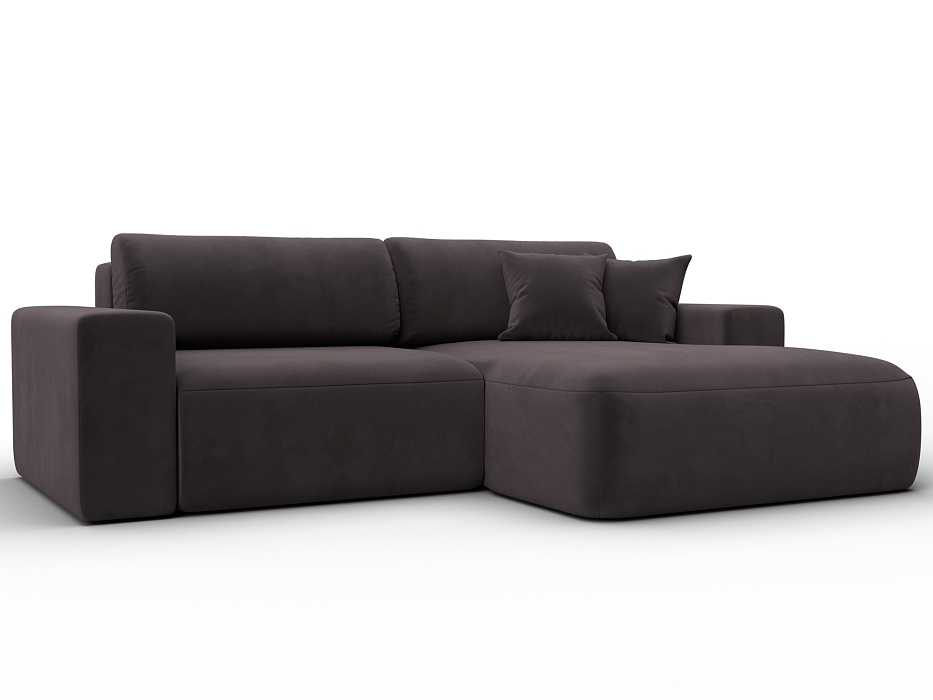 Диван угловой Лига-036 НПБ Классик правый угол (seven 727 коричневый)