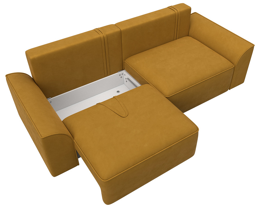 Диван прямой Лига-048 НПБ (brut 10 желтый) Диван прямой Лига-048 НПБ (brut 10 желтый)