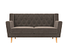 Прямой диван Брайтон 2 Люкс (коричневый цвет)