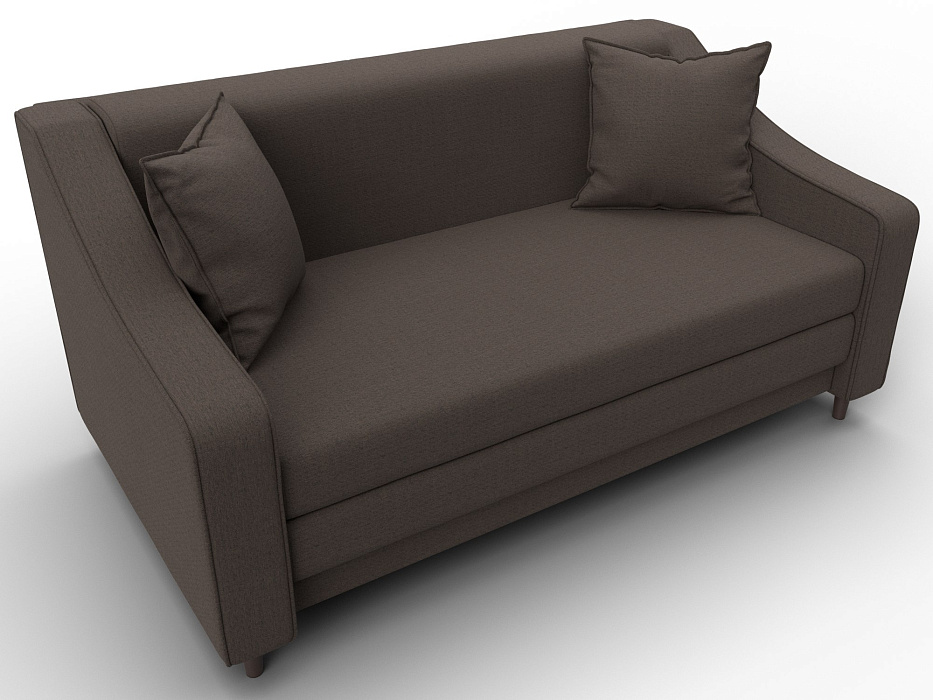 Диван прямой Лига-071 (амур 05 коричневый)