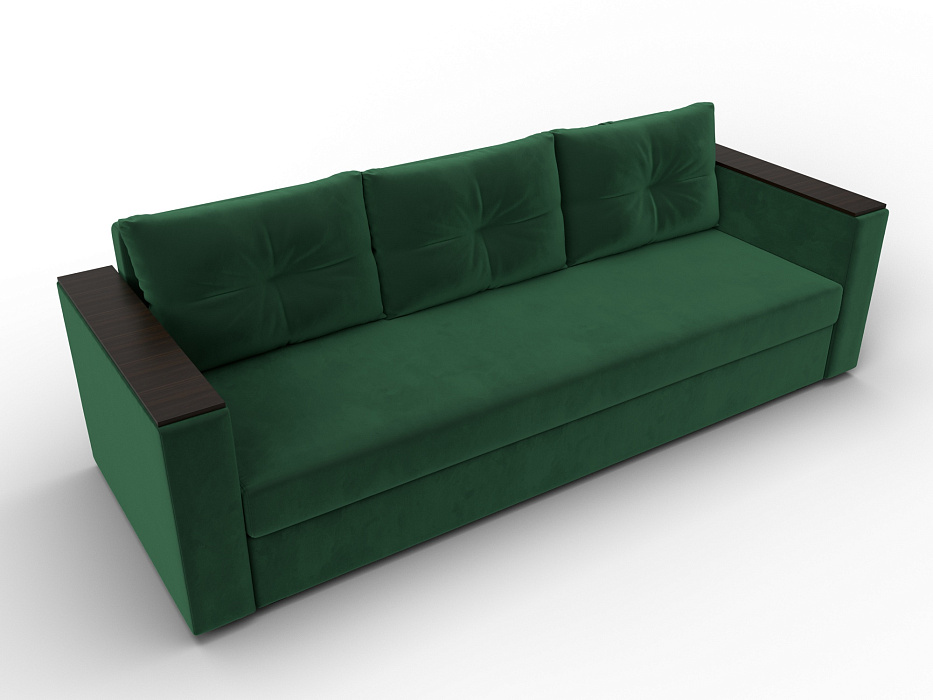 Диван прямой Атланта без стола (seven 626 зеленый)