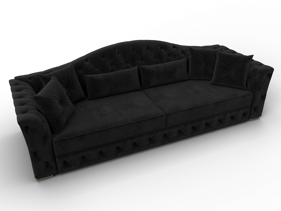 Диван прямой Артис (seven 35 черный)