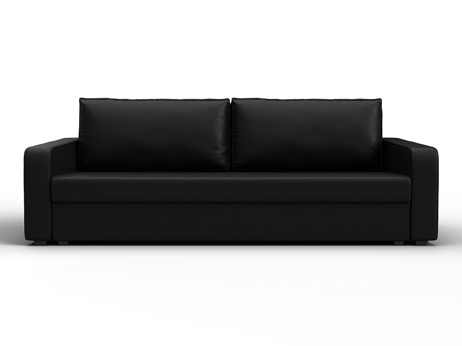 Диван прямой Лига-009 (черный)