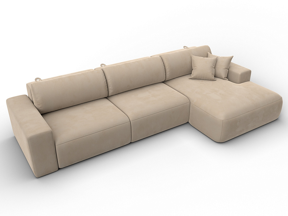 Диван угловой Лига-036 НПБ Классик Лонг правый угол (бежевый)