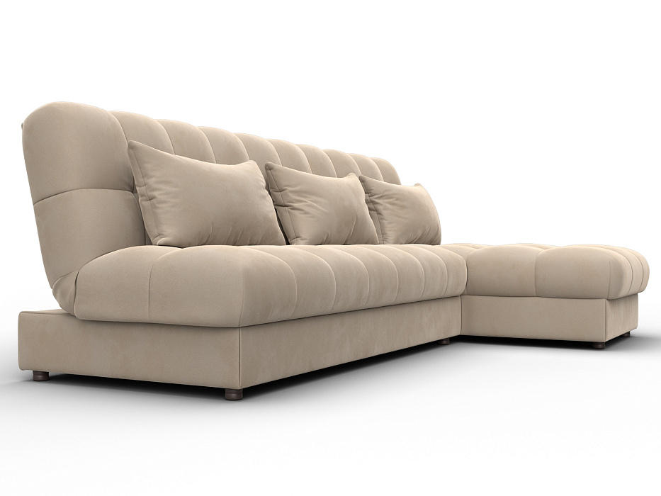 Диван угловой Лига-116 НПБ угол правый (seven 729 бежевый)