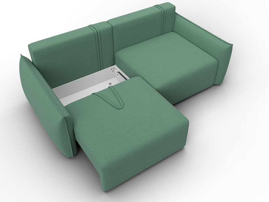 Диван прямой Лига-051 НПБ (амур 11 зеленый)