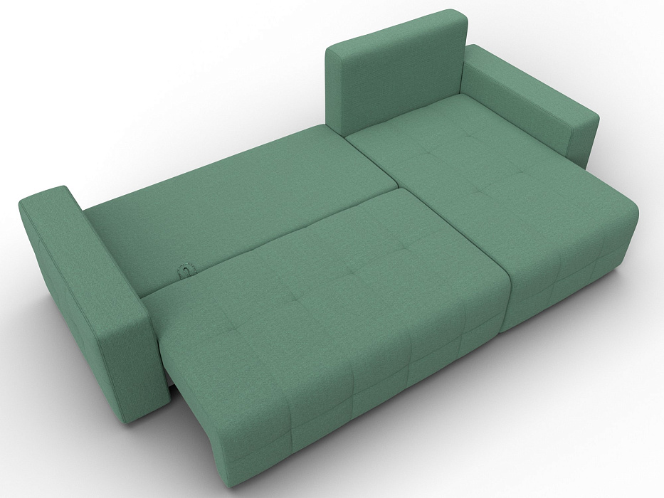 Диван угловой Лига-122 угол универсальный (амур 11 зеленый)