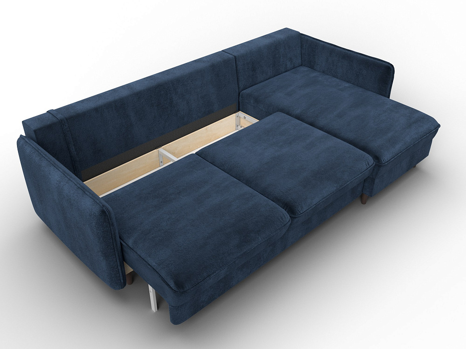 Диван угловой Лига-064 НПБ угол универсальный (tower 13 синий)