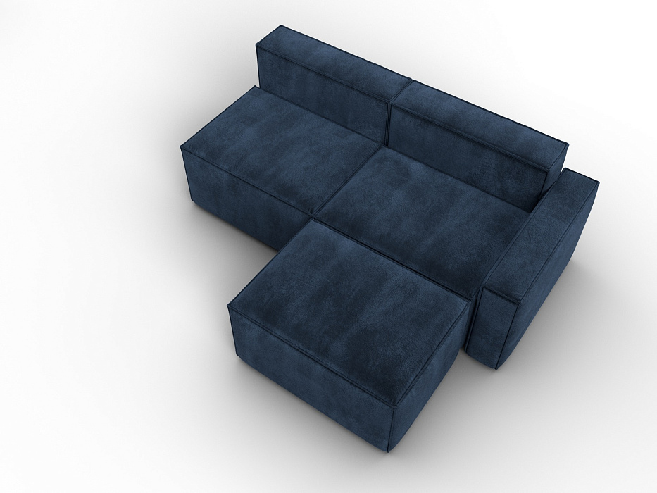 Диван угловой модульный Лига-063 угол правый (tower 13 синий)