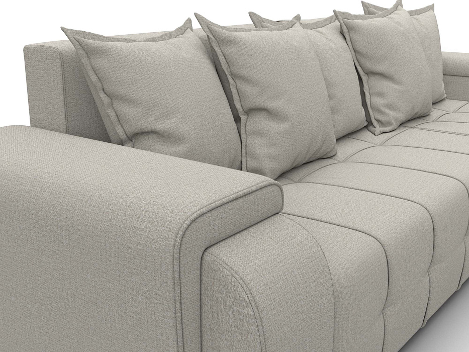 Диван угловой Лига-121 правый угол (амур 02 бежевый)