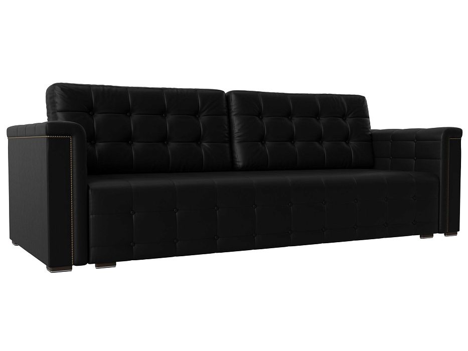 Прямой диван Лига-002 (черный)
