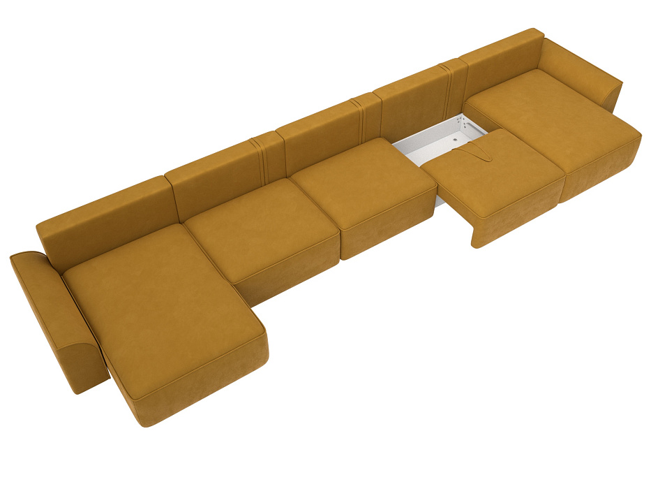 Диван П-образный Лига-048 НПБ МегаЛонг (brut 10 желтый) Диван П-образный Лига-048 НПБ МегаЛонг (brut 10 желтый)