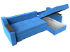 Угловой диван Сенатор правый угол (голубой цвет)