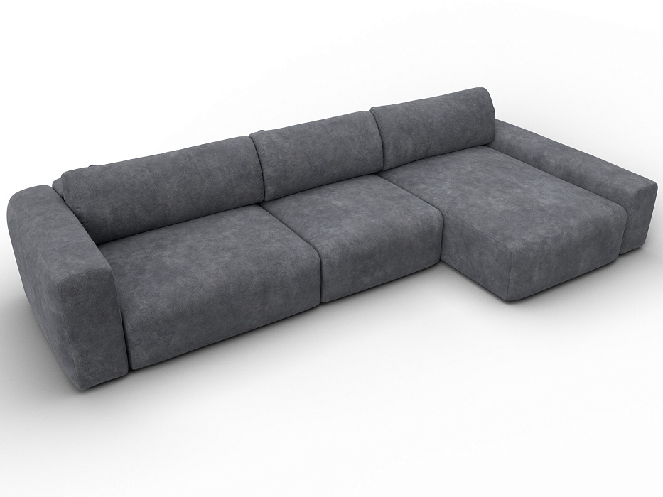 Диван угловой Лига-066 НПБ Лонг угол правый фото в интернет-магазине Лига Диванов