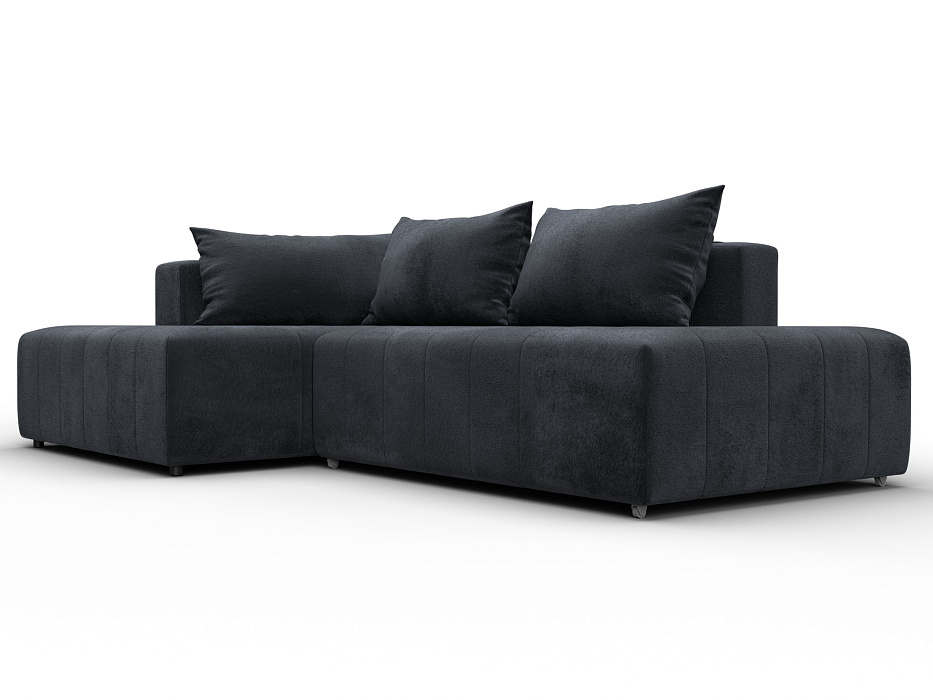 Диван угловой Лига-103 НПБ угол левый (tower 11 темно-серый)