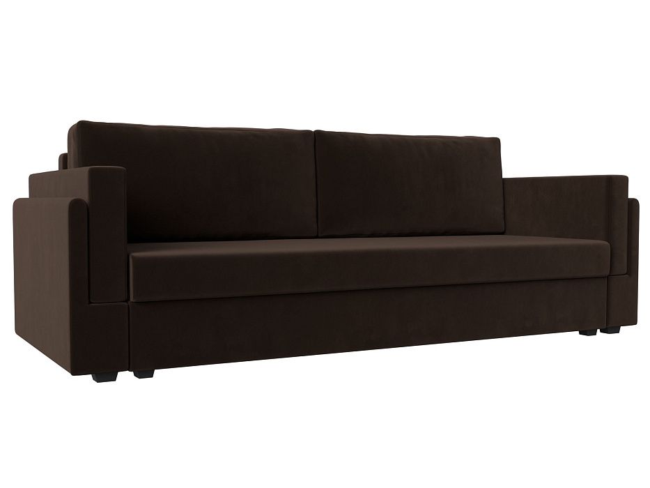 Прямой диван Лига-007 (коричневый)