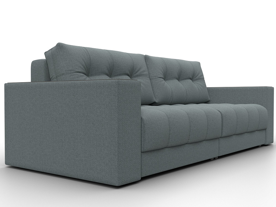 Диван прямой с декором Лига-049 НПБ (амур 07 серый)