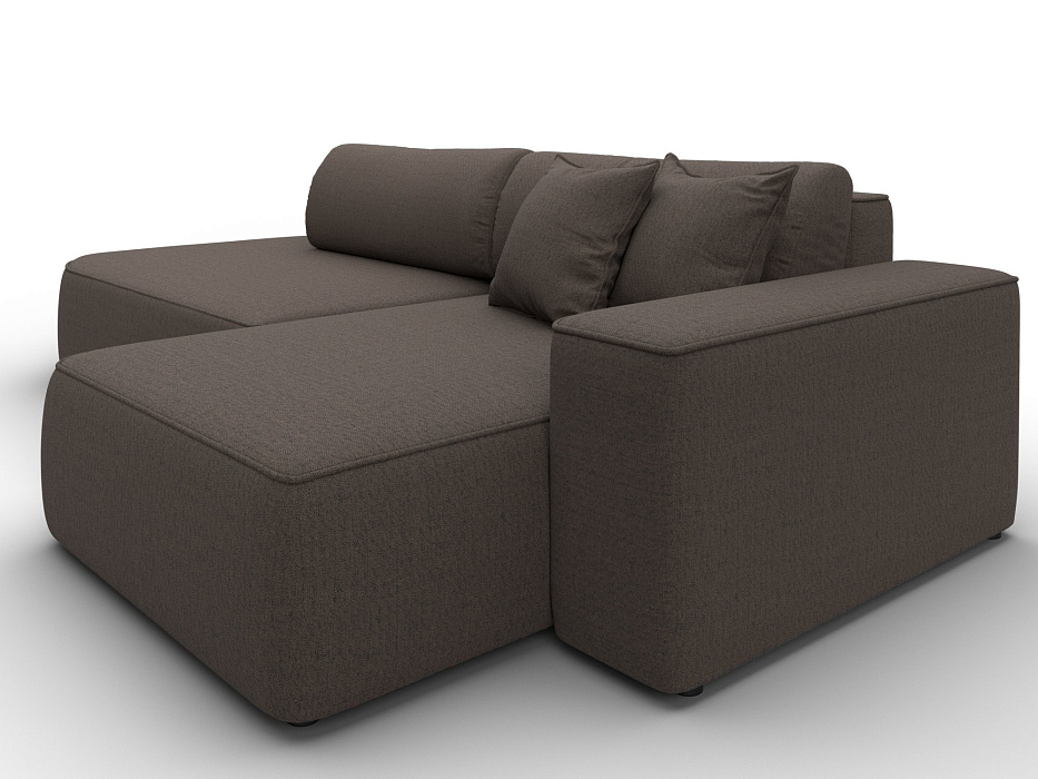 Диван угловой Лига-065 БП угол правый (амур 05 коричневый)