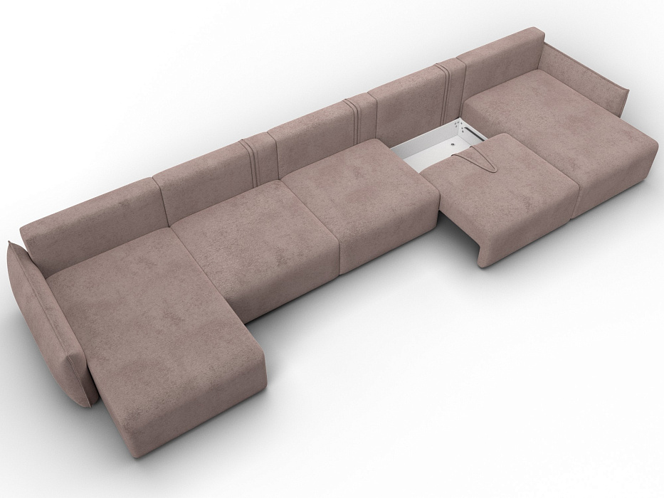 Диван П-образный Лига-051 НПБ МегаЛонг (tower 05 бежевый)