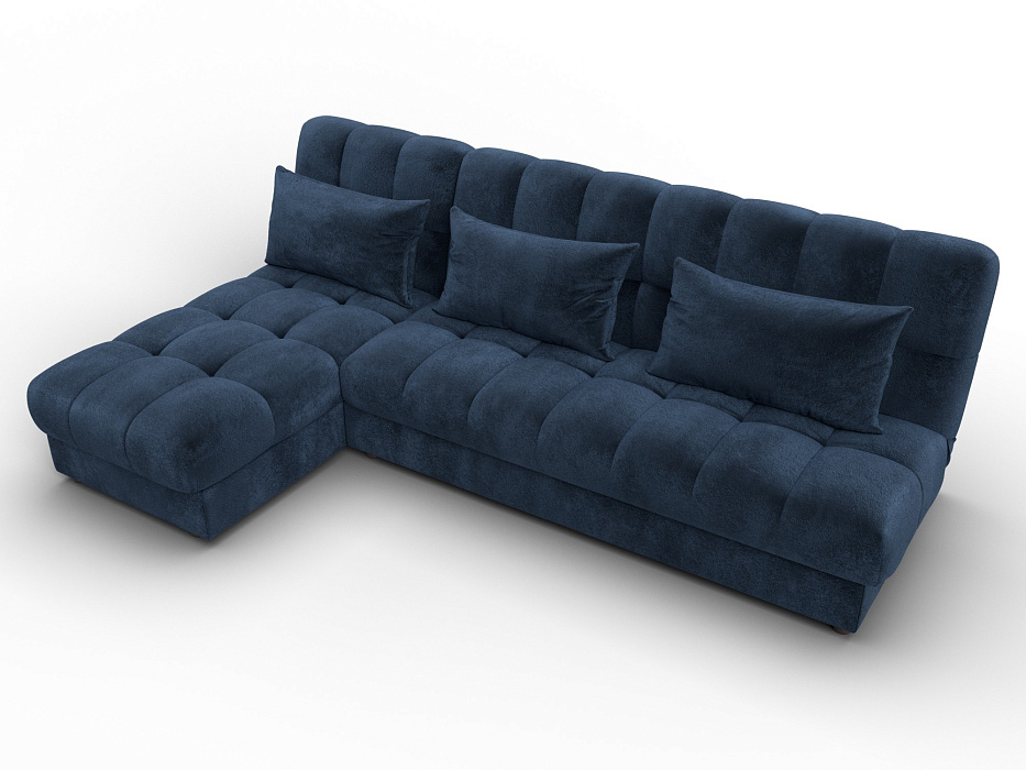 Диван угловой Лига-116 НПБ угол левый (tower 13 синий)
