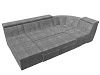 П-образный модульный диван Холидей Люкс (серый цвет)