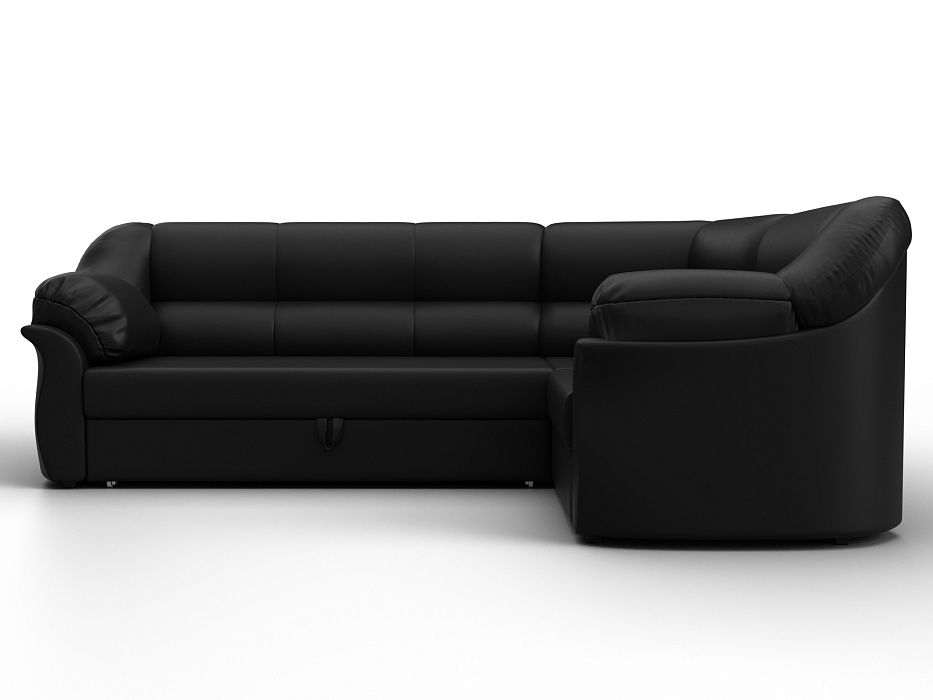 Диван угловой Карнелла правый угол (черный)