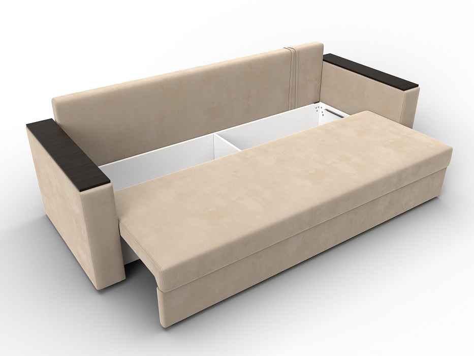 Диван прямой Атланта без стола (seven 729 бежевый)