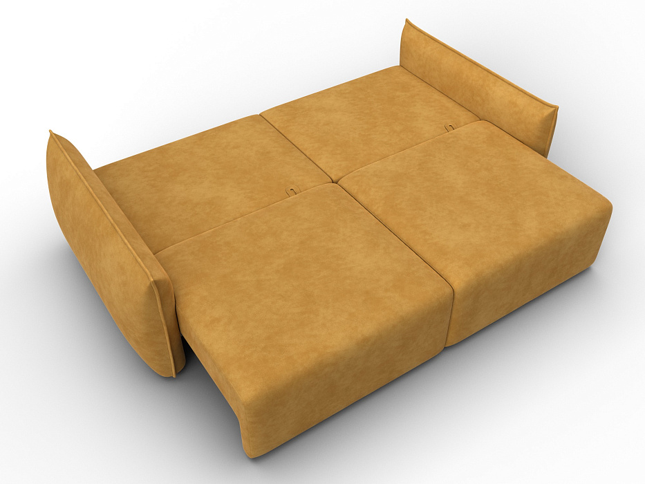 Диван прямой Лига-051 НПБ (brut 10 желтый)