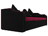 Детский диван-кровать Рико (бордовый\черный)