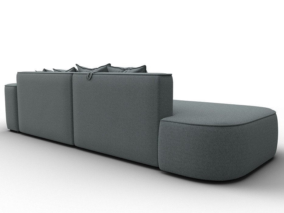 Диван угловой Лига-065 угол правый (амур 07 серый) Диван угловой Лига-065 угол правый (амур 07 серый)