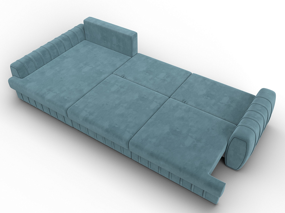 Диван угловой Лига-057 НПБ Лонг угол левый (seven 113 бирюзовый)