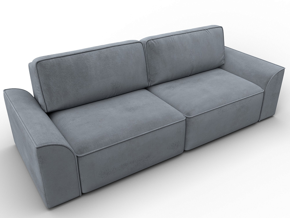 Диван прямой Лига-048 НПБ (tower 10 серый)