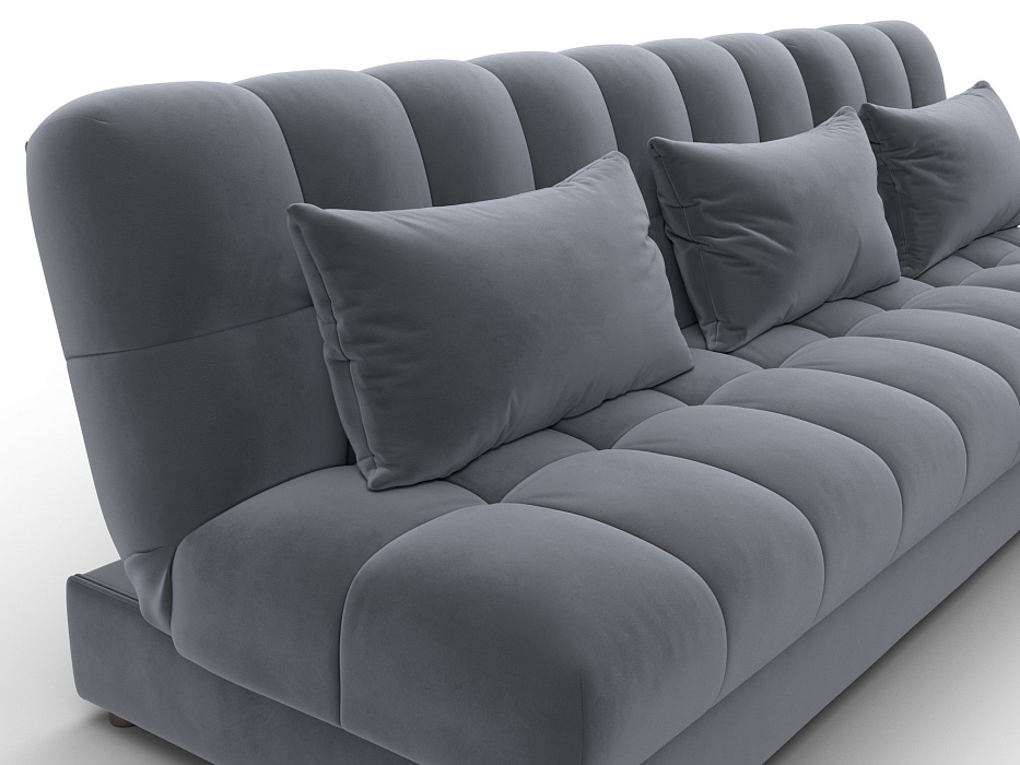 Диван угловой Лига-116 НПБ угол правый (seven 17 серый)