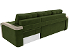 Угловой диван Марсель правый угол (зеленый\бежевый цвет)