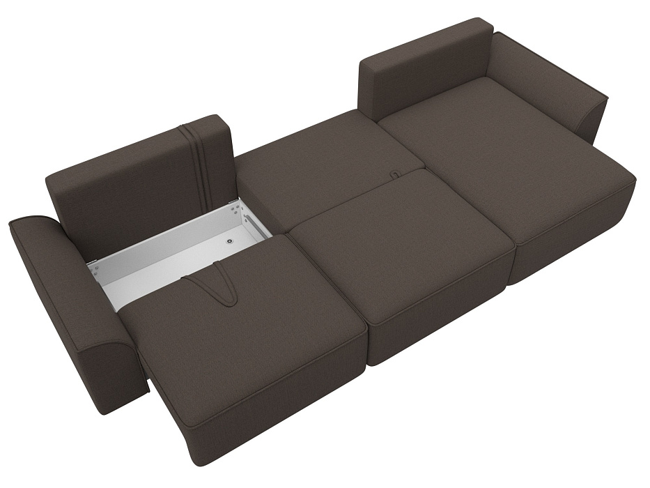 Диван угловой Лига-048 НПБ лонг (амур 05 коричневый) Диван угловой Лига-048 НПБ лонг (амур 05 коричневый)