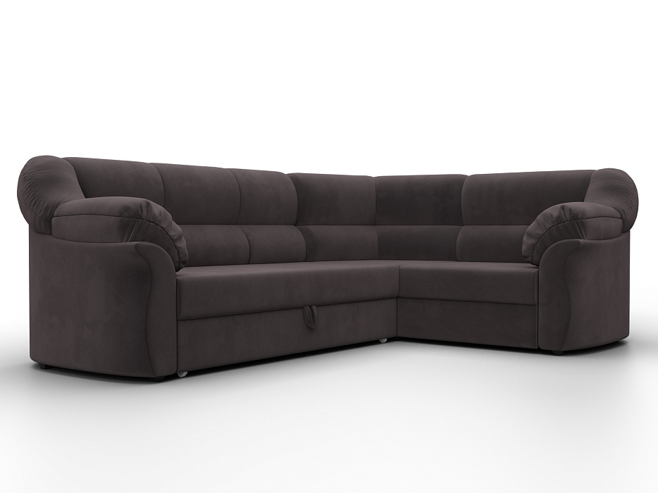 Диван угловой Карнелла правый угол (seven 727 коричневый)
