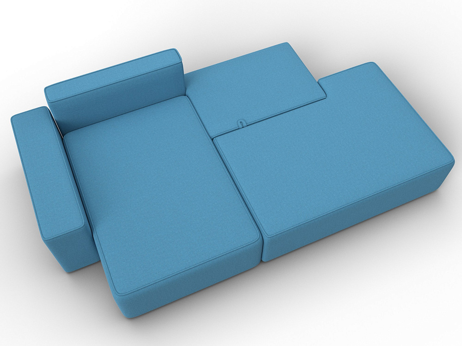 Диван угловой Лига-079 угол левый (амур 10 голубой) Диван угловой Лига-079 угол левый (амур 10 голубой)