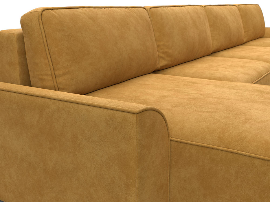 Диван П-образный Лига-048 НПБ лонг (brut 10 желтый)